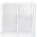 Safco Reveal Clear Literature Displays, 24 Compartments, 30w x 2d x 41h, Clear (5601CL)