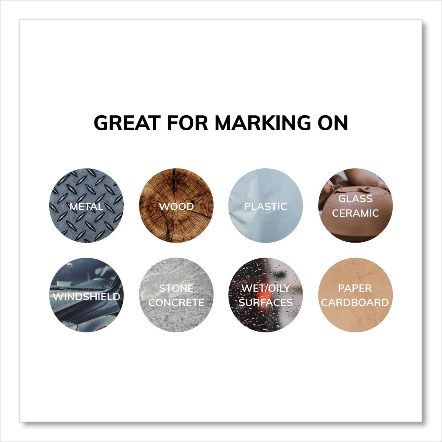 uni Paint Permanent Marker, Fine Bullet Tip, Assorted Colors, 6/Set (63720)