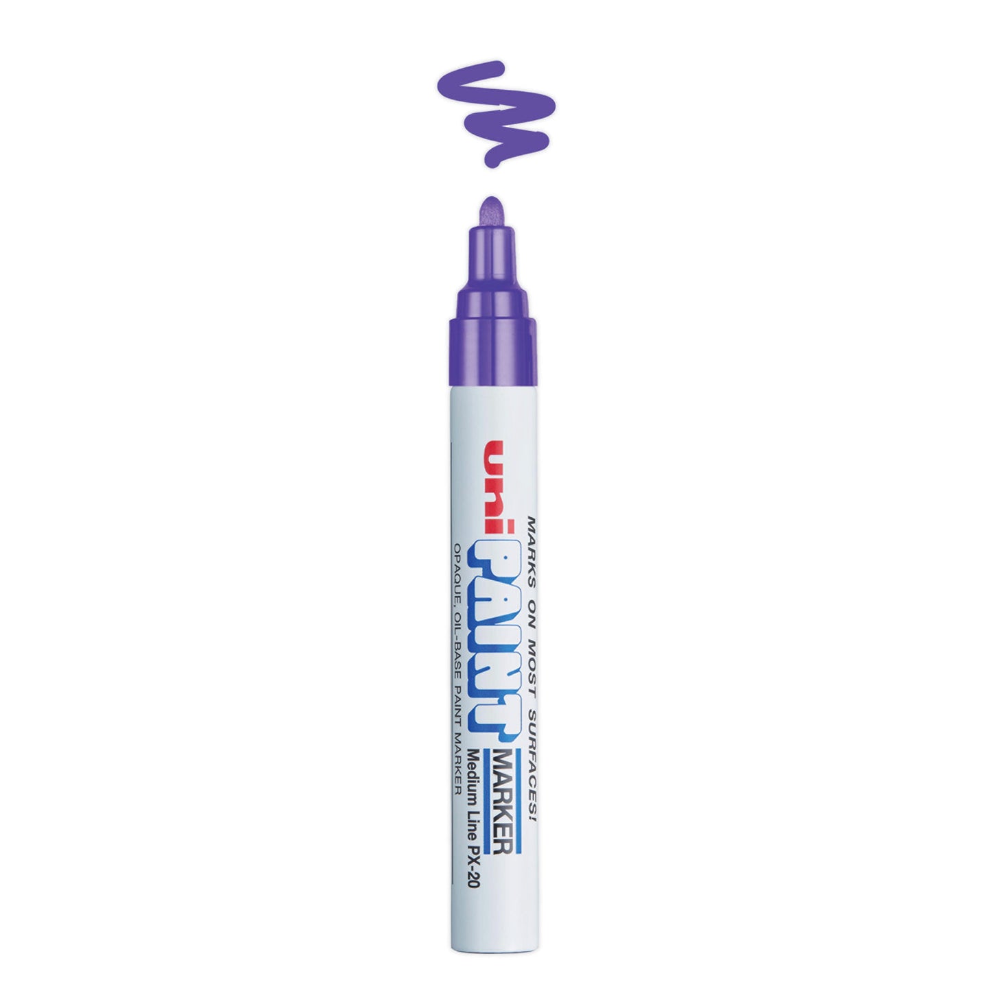 uni Paint Permanent Marker, Medium Bullet Tip, Violet (63606)