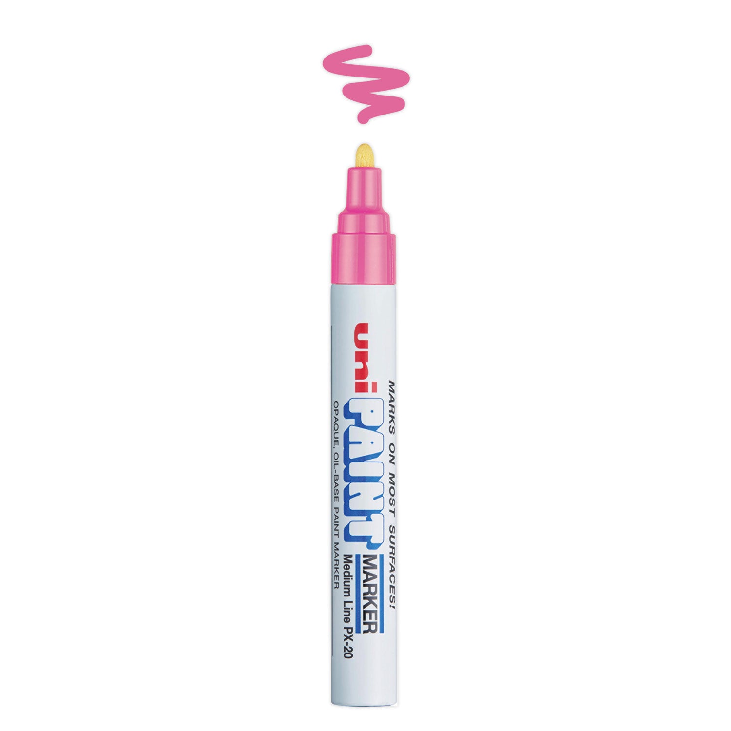 uni Paint Permanent Marker, Medium Bullet Tip, Pink (63611)