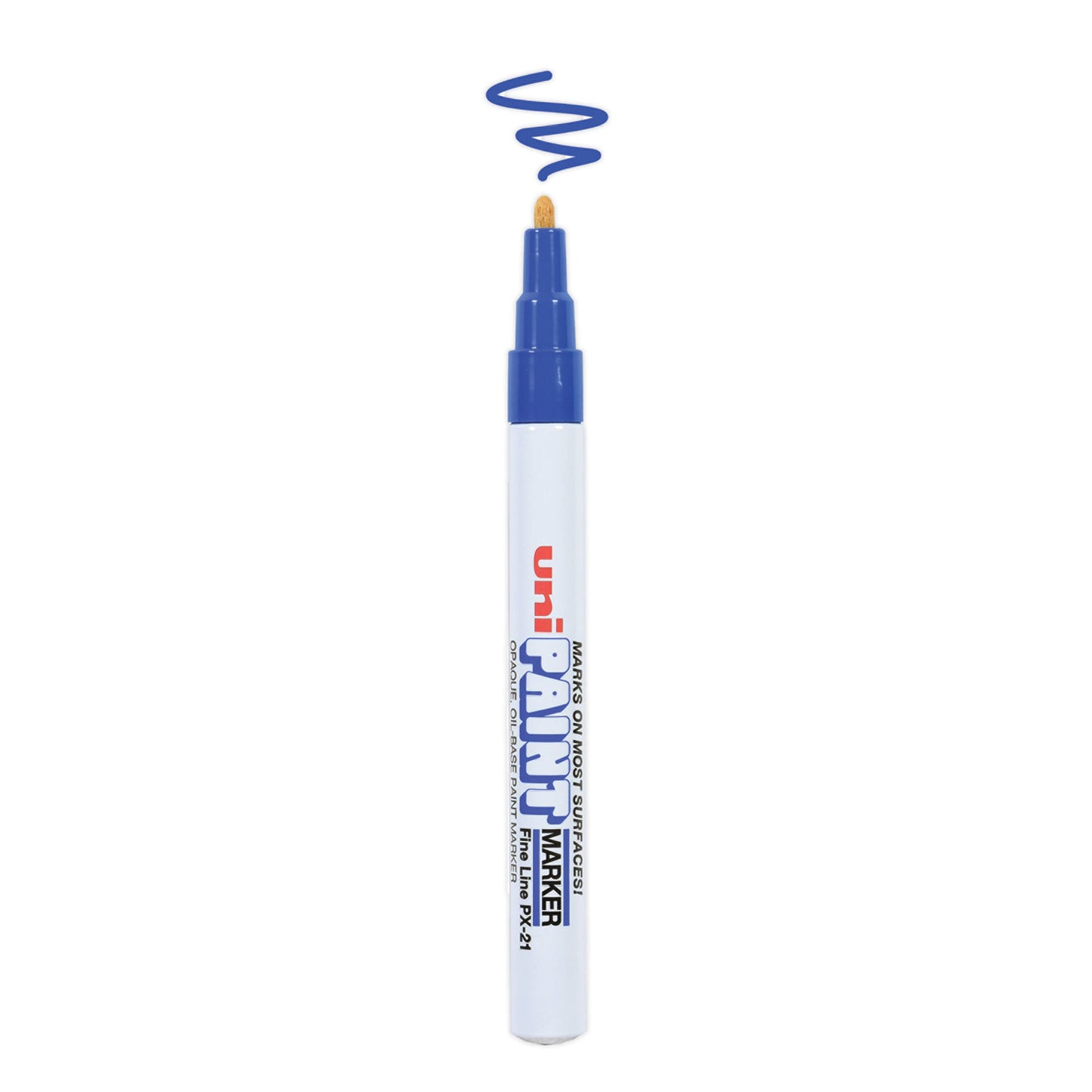 uni Paint Permanent Marker, Fine Bullet Tip, Blue (63703)