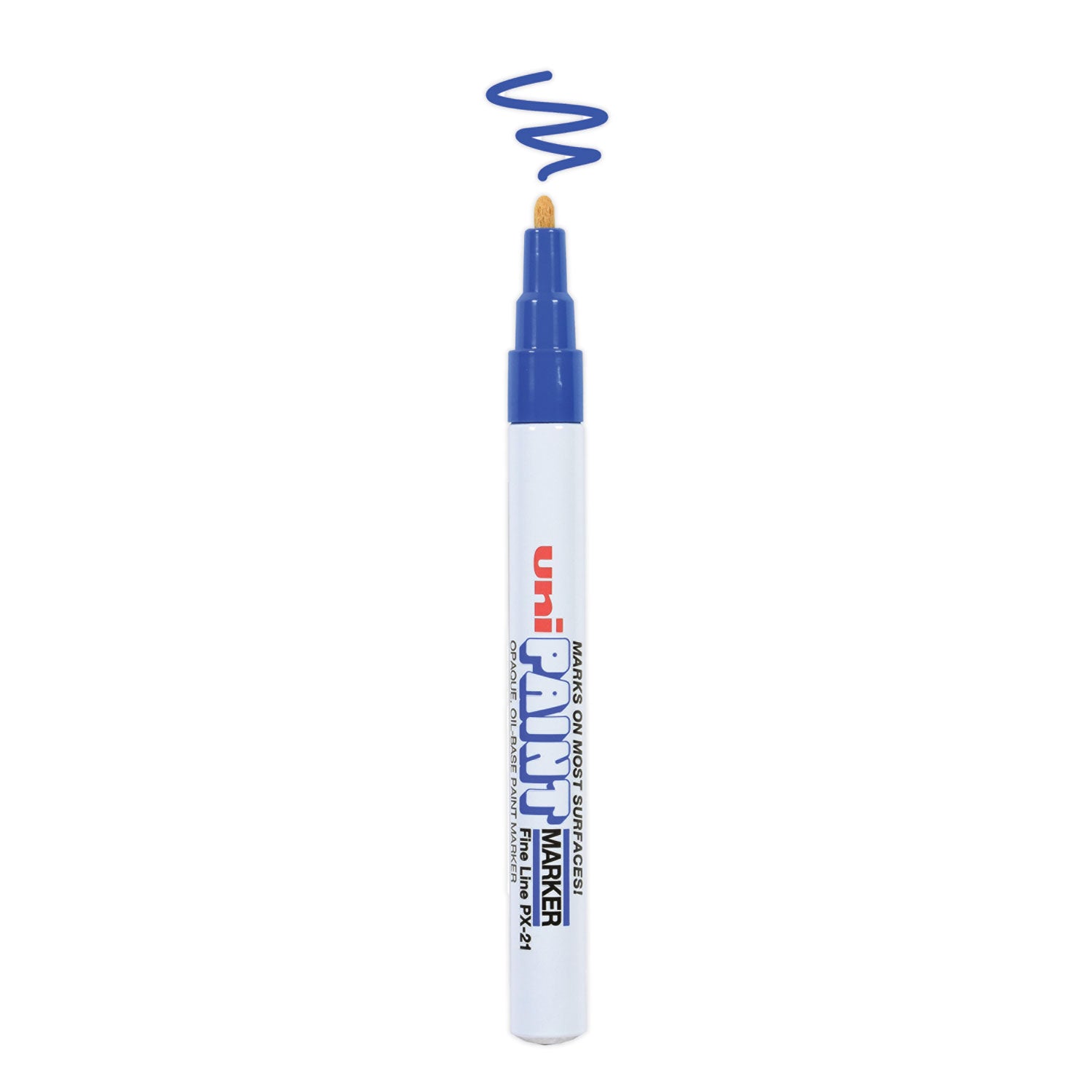 uni Paint Permanent Marker, Fine Bullet Tip, Blue (63703)