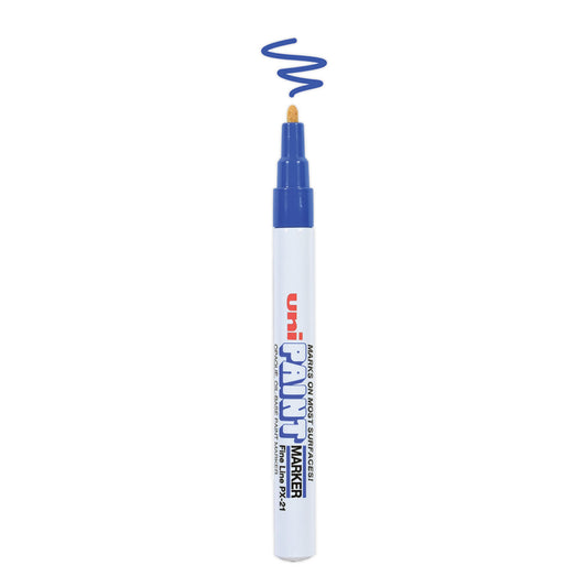 uni Paint Permanent Marker, Fine Bullet Tip, Blue (63703)