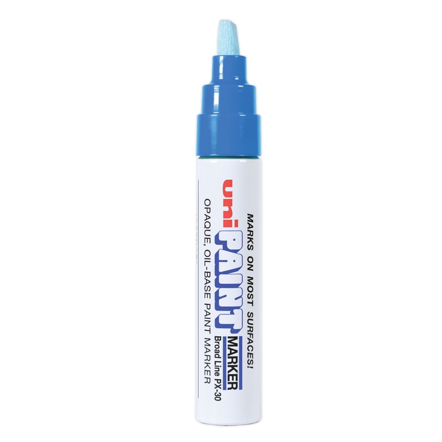 uni Paint Permanent Marker, Broad Chisel Tip, Blue (63733)