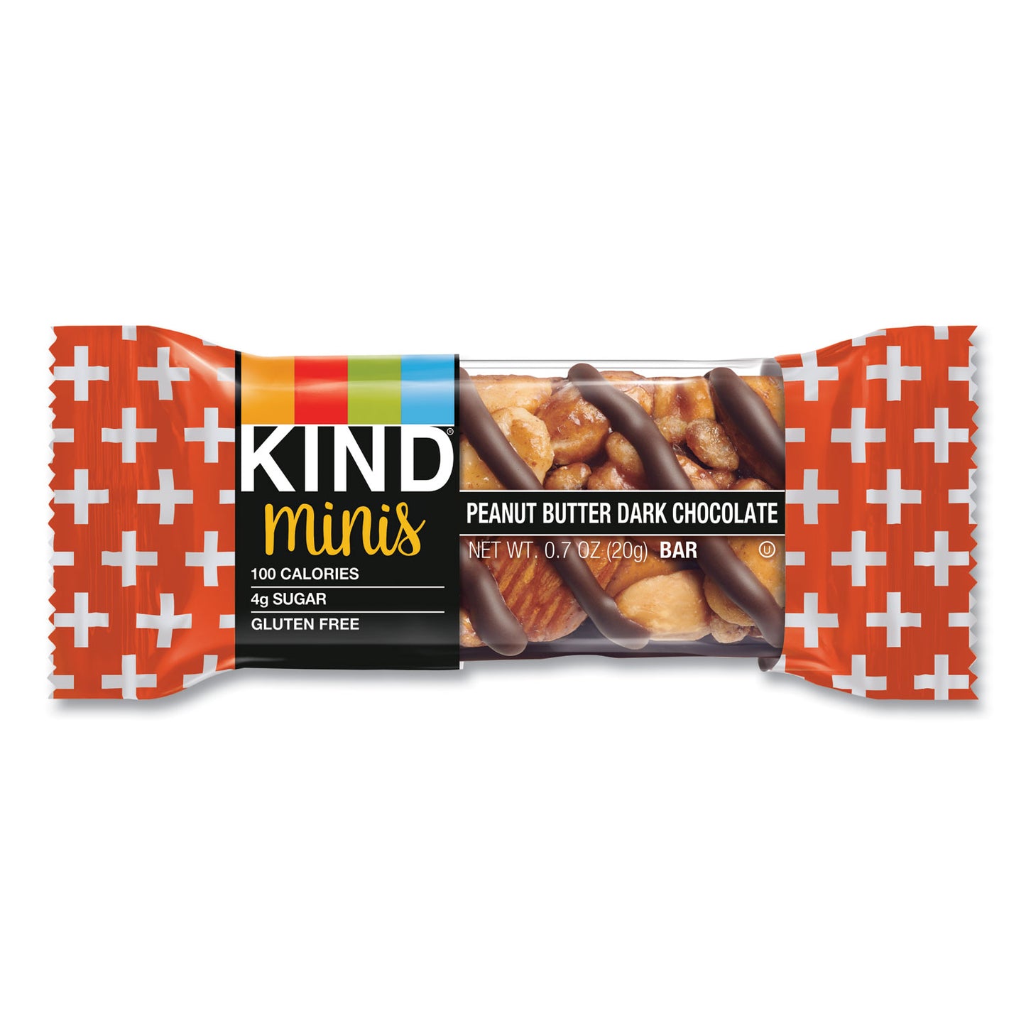 KIND Minis, Peanut Butter Dark Chocolate, 0.7 oz, 10/Pack (27961)