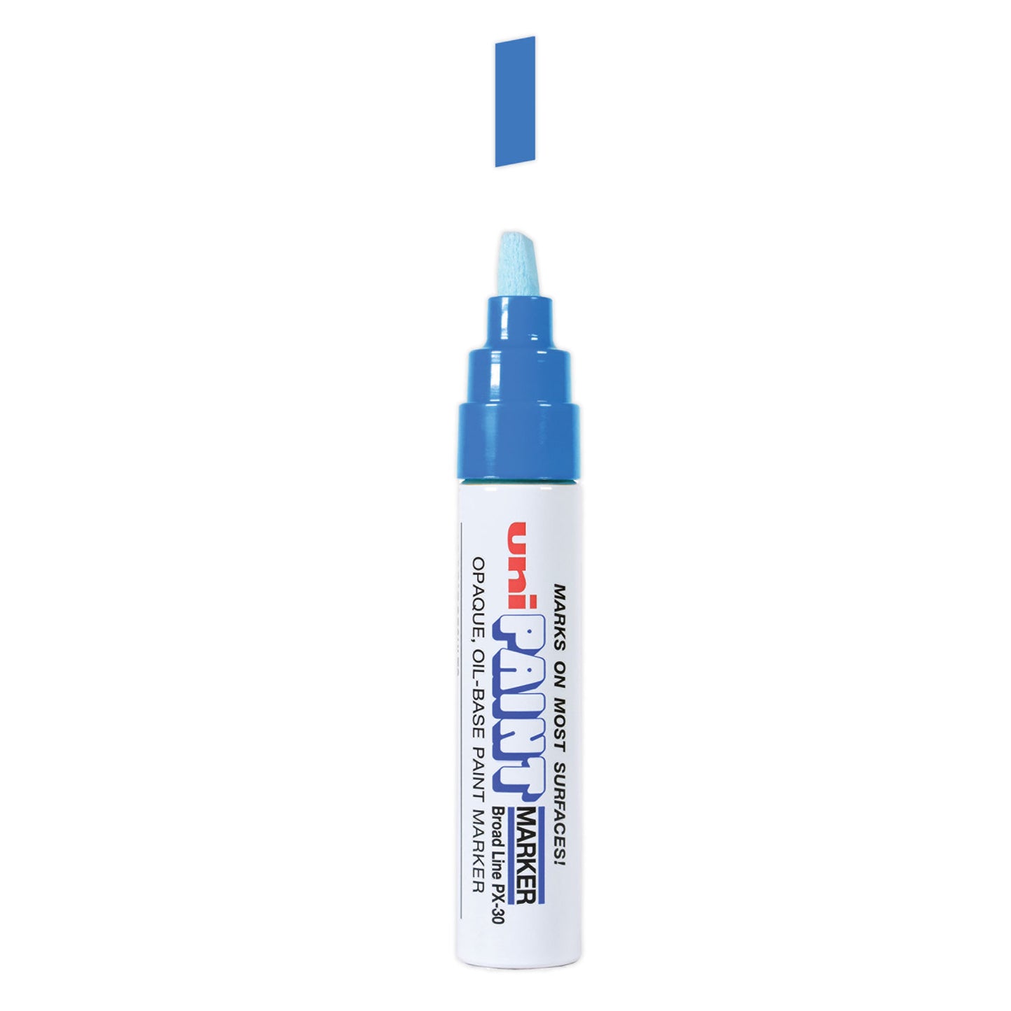 uni Paint Permanent Marker, Broad Chisel Tip, Blue (63733)