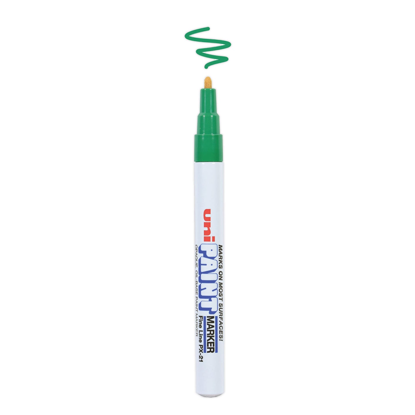 uni Paint Permanent Marker, Fine Bullet Tip, Green (63704)