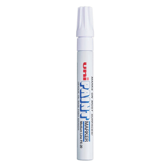 uni Paint Permanent Marker, Medium Bullet Tip, White (63613)