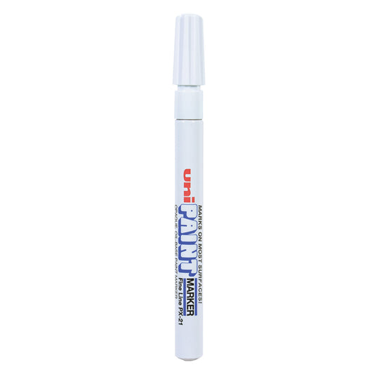 uni Paint Permanent Marker, Fine Bullet Tip, White (63713)