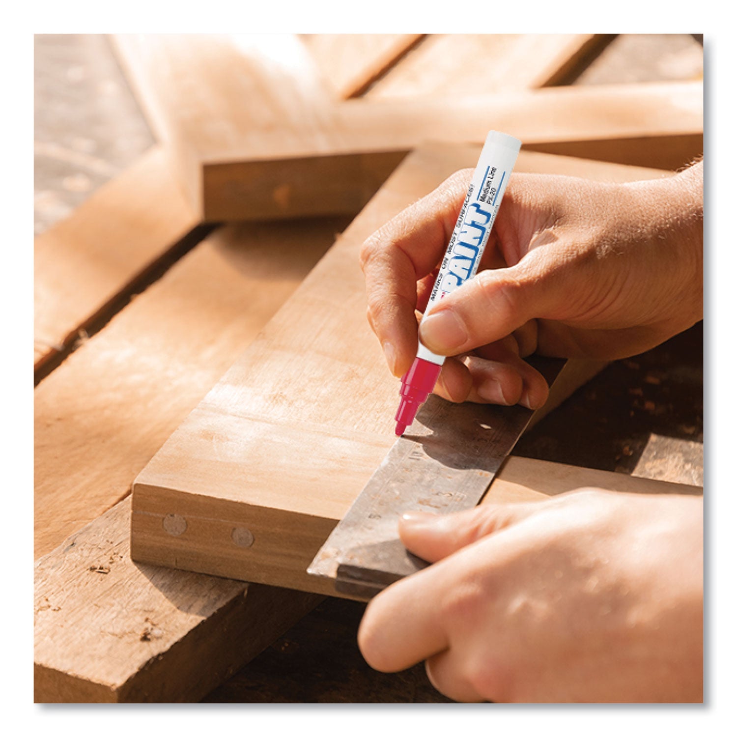 uni Paint Permanent Marker, Fine Bullet Tip, Red (63702)