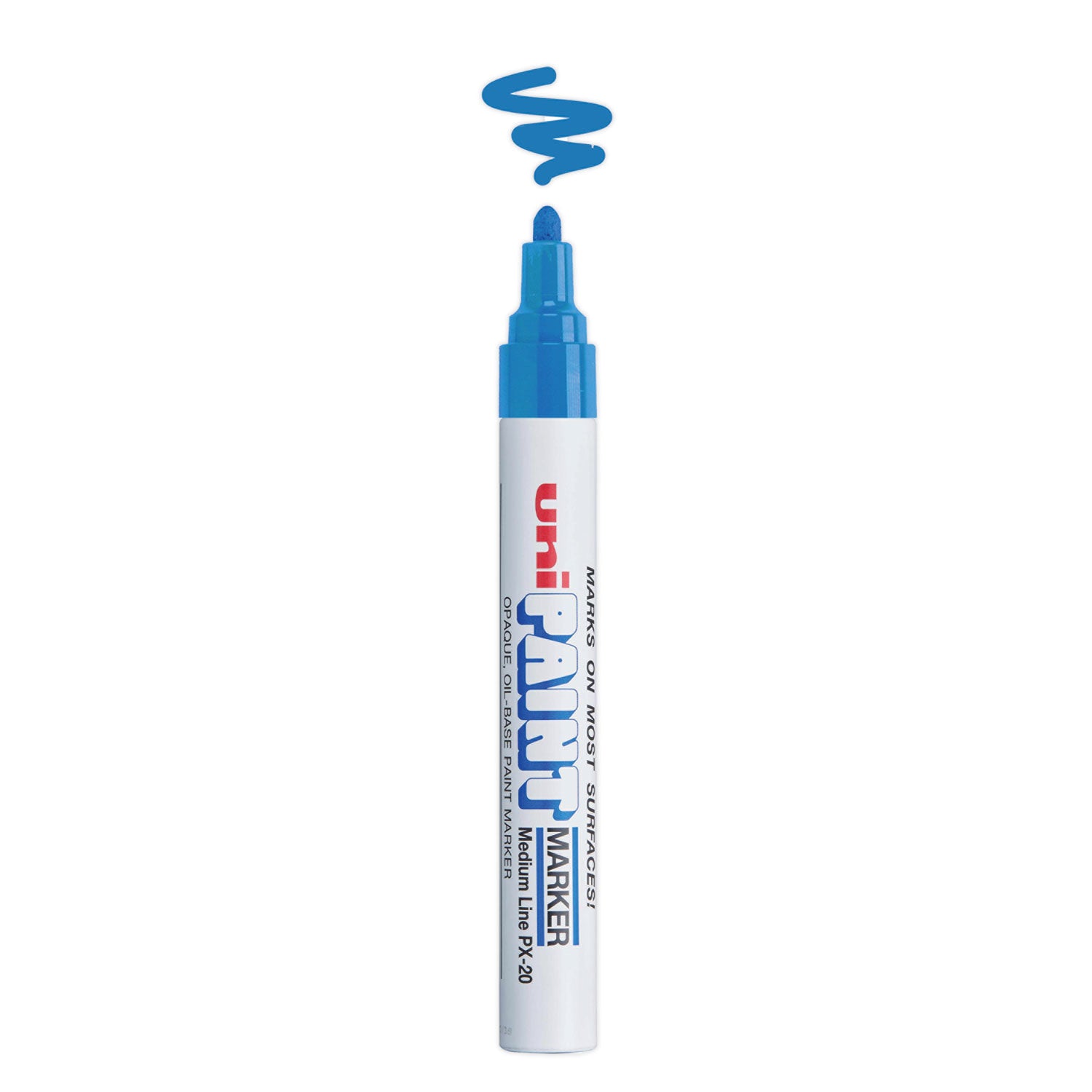 uni Paint Permanent Marker, Medium Bullet Tip, Blue (63603)