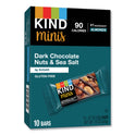 KIND Minis, Dark Chocolate Nuts/Sea Salt, 0.7 oz, 10/Pack (27959)