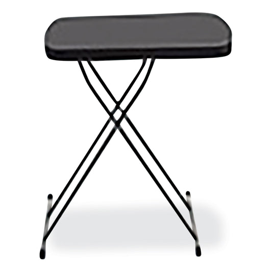 AbilityOne 7110017026957, SKILCRAFT Personal Adjustable Height Folding Table, 18w x 26d x 20.8h to 26.6h, Charcoal Gray