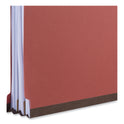 Universal Six-Section Classification Folders, Heavy-Duty Pressboard Cover, 2 Dividers, 6 Fasteners, Legal Size, Brick Red, 20/Box (10403)