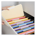 Universal Top Tab File Folders, 1/3-Cut Tabs: Center Position, Letter Size, 0.75" Expansion, Manila, 100/Box (12122)