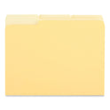 Universal Interior File Folders, 1/3-Cut Tabs: Assorted, Letter Size, 11-pt Stock, Yellow, 100/Box (12304)