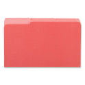 Universal Interior File Folders, 1/3-Cut Tabs: Assorted, Legal Size, 11-pt Stock, Red, 100/Box (15303)