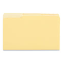 Universal Interior File Folders, 1/3-Cut Tabs: Assorted, Legal Size, 11-pt Stock, Yellow, 100/Box (15304)