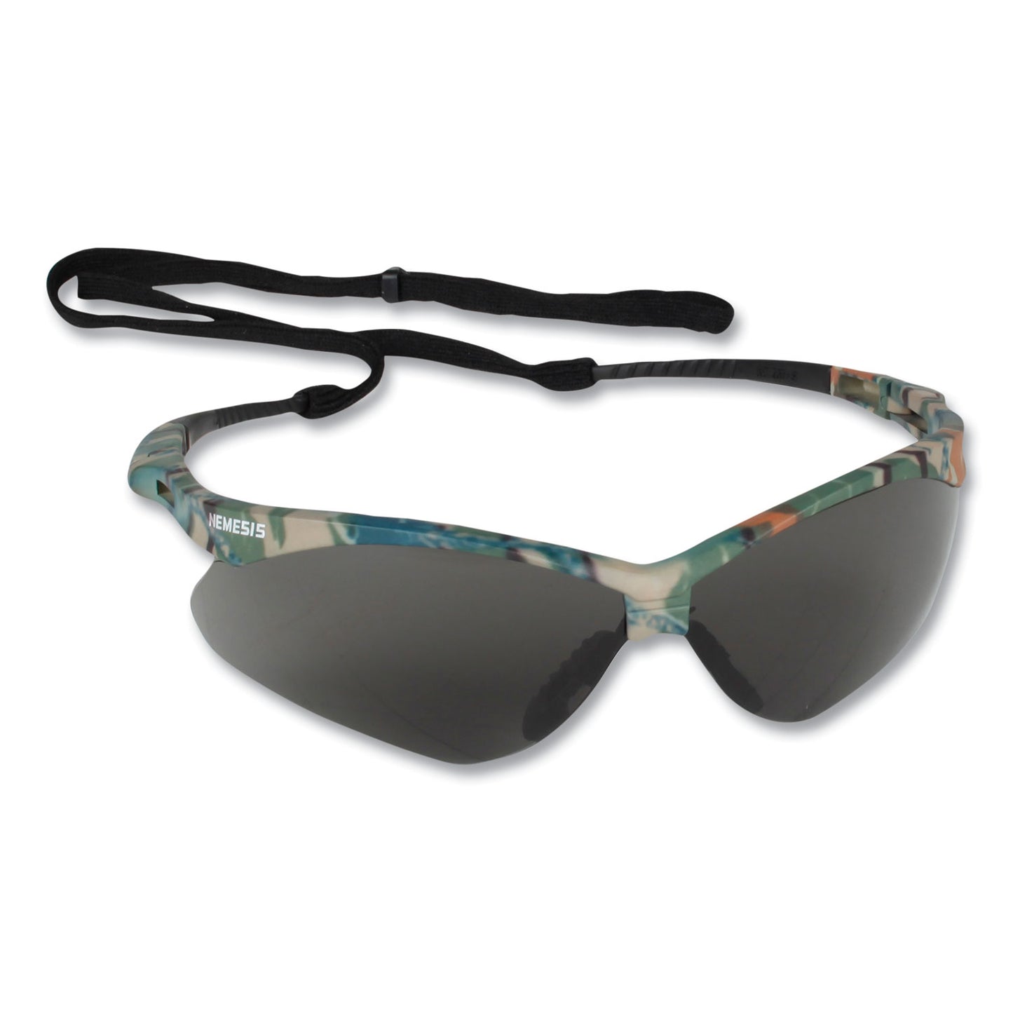 KleenGuard V30 NEMESIS Safety Eyewear, Plastic Camo Frame, Smoke Polycarbonate Lens, 12/Box (22609BX)