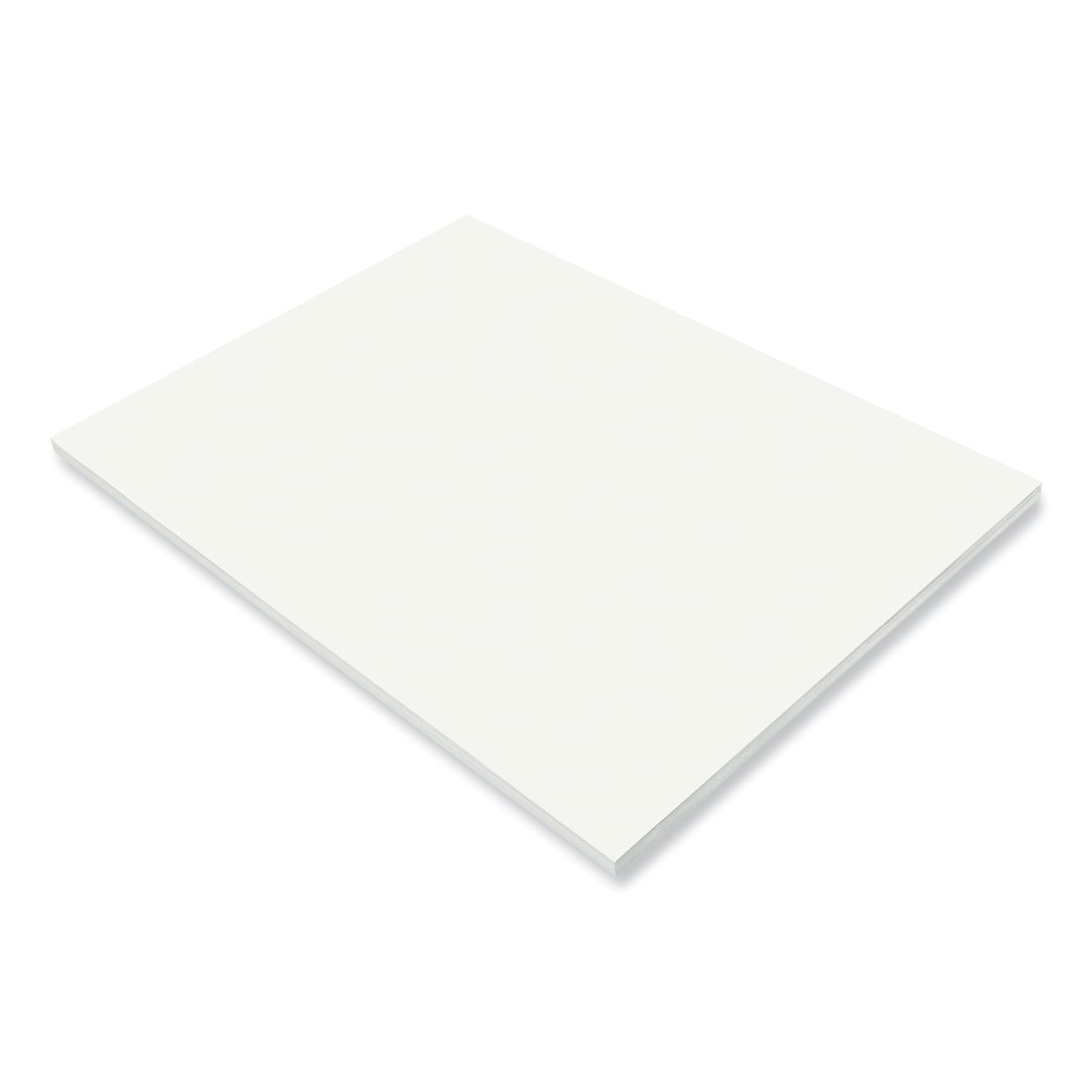 Prang SunWorks Construction Paper, 50 lb Text Weight, 18 x 24, White, 50/Pack (9217)