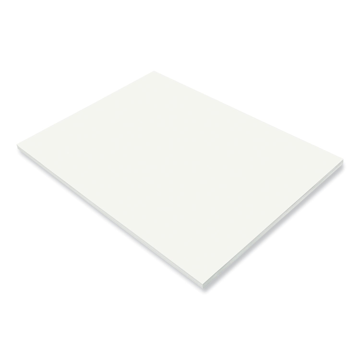 Prang SunWorks Construction Paper, 50 lb Text Weight, 18 x 24, White, 50/Pack (9217)