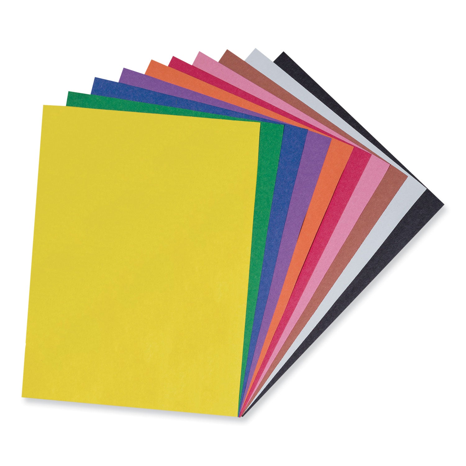 Prang SunWorks Construction Paper, 50 lb Text Weight, 9 x 12, Assorted, 50/Pack (6503)