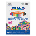 Prang SunWorks Construction Paper, 50 lb Text Weight, 12 x 18, Assorted, 50/Pack (6507)