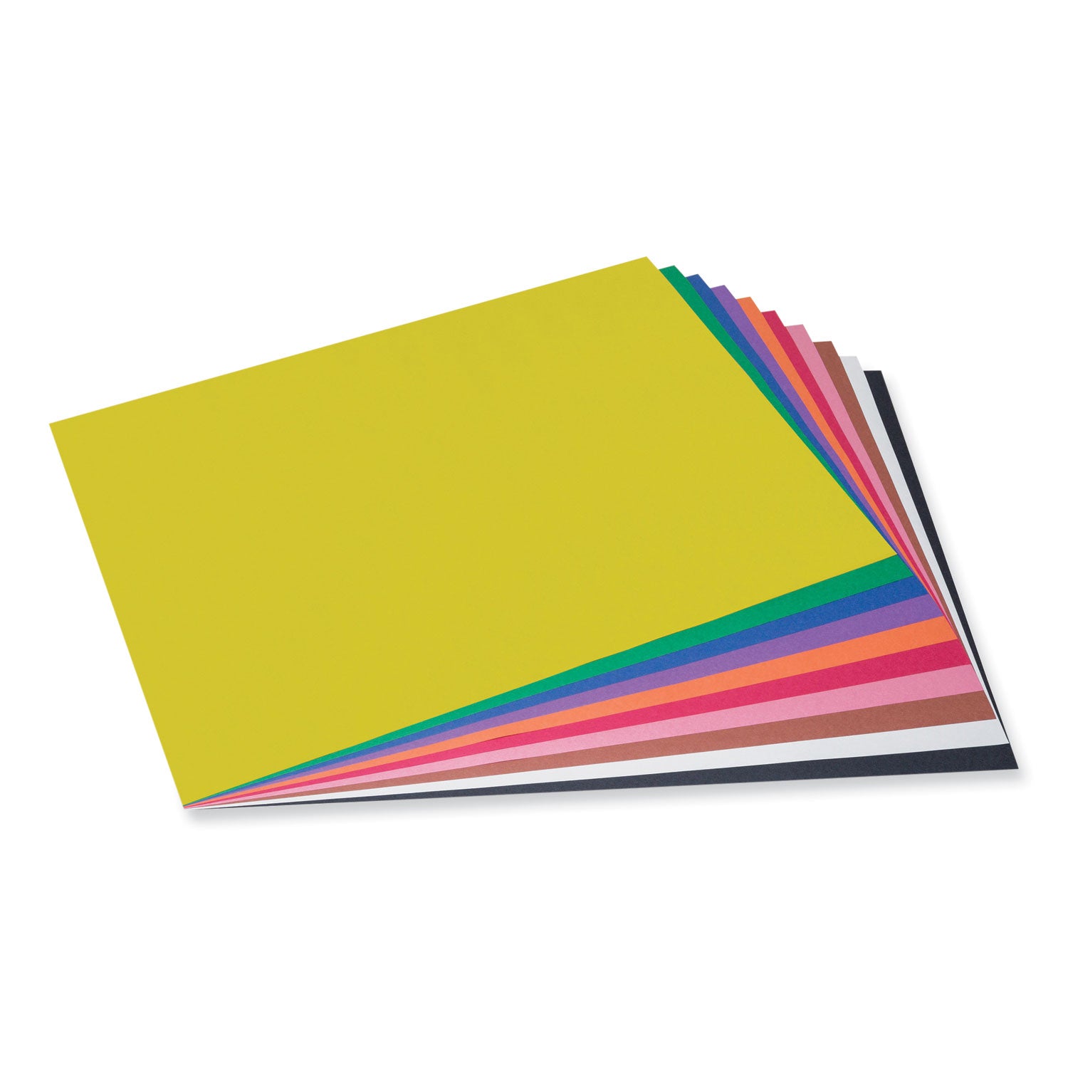 Prang SunWorks Construction Paper, 50 lb Text Weight, 18 x 24, Assorted, 50/Pack (6517)