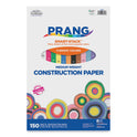 Prang SunWorks Construction Paper Smart-Stack, 50 lb Text Weight, 12 x 18, Assorted, 150/Pack (6526)