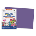 Prang SunWorks Construction Paper, 50 lb Text Weight, 12 x 18, Violet, 50/Pack (7207)