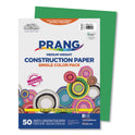 Prang SunWorks Construction Paper, 50 lb Text Weight, 9 x 12, Holiday Green, 50/Pack (8003)