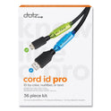 Dotz Cord ID PRO, (12) Cable Identifiers, (12) Device Stickers, (12) Customizable Inserts (21209)