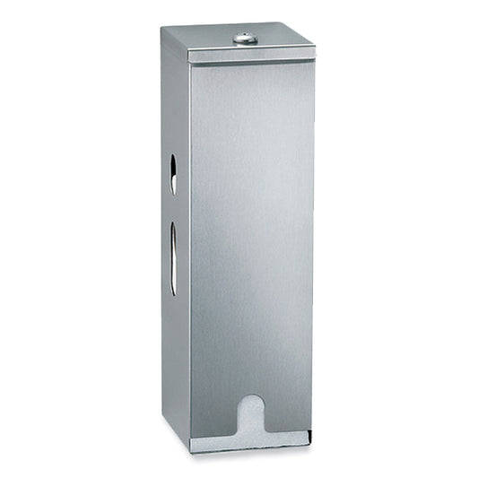 Classicseries Surface-mounted Three-roll Toilet Tissue Dispenser, 4.63 X 5 X 14.88, Satin Finish Stainless Steel