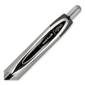 uni-ball Signo 207 Gel Pen, Retractable, Medium 0.7 mm, Black Ink, Smoke/Black Barrel, 4/Pack (33960PP)