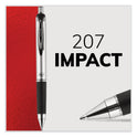 uni-ball 207 Impact RT Gel Retractable Pen Refills, Bold 1 mm Conical Tip, Blue Ink, 2/Pack (65874PP)