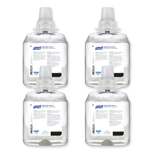 PURELL HEALTHY SOAP Mild Foam Refill, For CS4 Dispensers, Fragrance-Free, 1,250 mL,  4/Carton (517404CT)