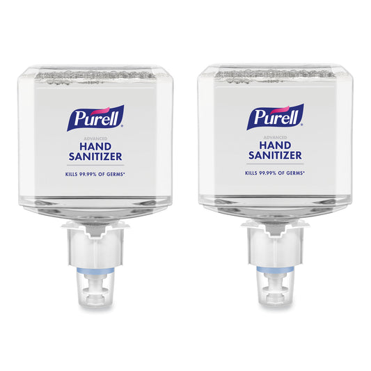 PURELL Advanced Hand Sanitizer Foam, For ES6 Dispensers, 1,200 mL Refill, , Clean Scent 2/Carton (645302)