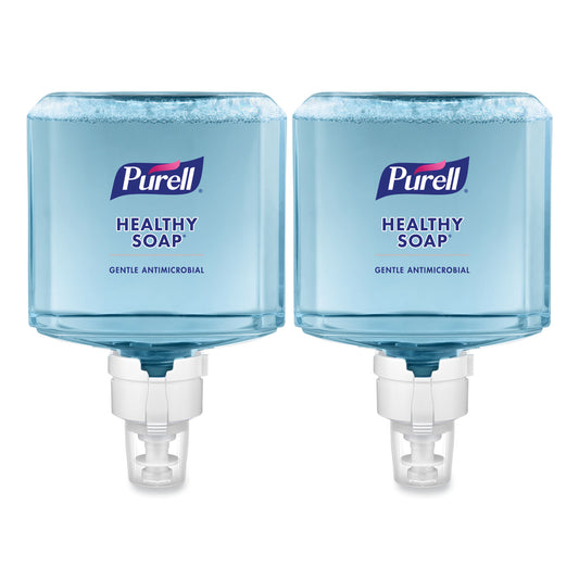 PURELL HEALTHY SOAP 0.5% BAK Antimicrobial Foam Refill, For ES8 Dispensers, Light Citrus Floral, 1,200 mL, 2/Carton (777902)