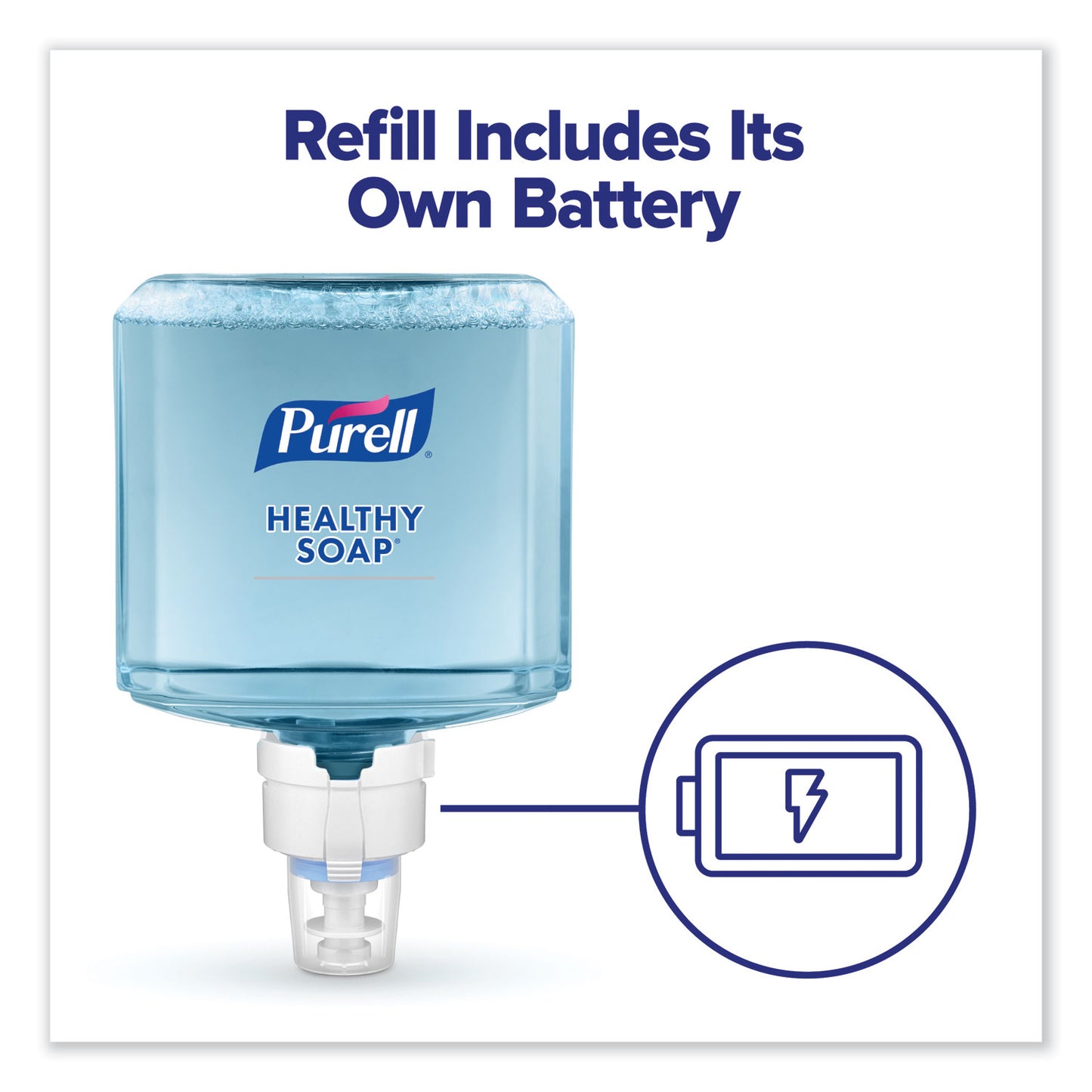 PURELL CLEAN RELEASE Technology (CRT) HEALTHY SOAP High Performance Foam Refill, For ES8 Dispensers, Fragrance-Free, 1,200 mL, 2/CT (778502)