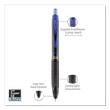 uni-ball 307 Gel Pen, Retractable, Fine 0.5 mm, Blue Ink, Black Barrel, Dozen (1947088)