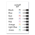 uni-ball Signo 207 Gel Pen, Retractable, Medium 0.7 mm, Assorted Ink and Barrel Colors, 8/Pack (40110)
