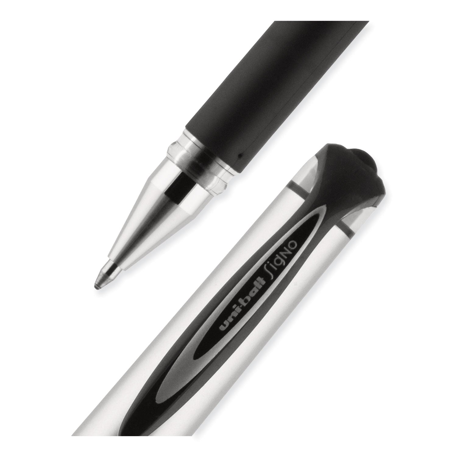 uni-ball 207 Impact Gel Stick Pen Refills, Bold 1 mm Conical Tip, Black Ink, 2/Pack (65808)