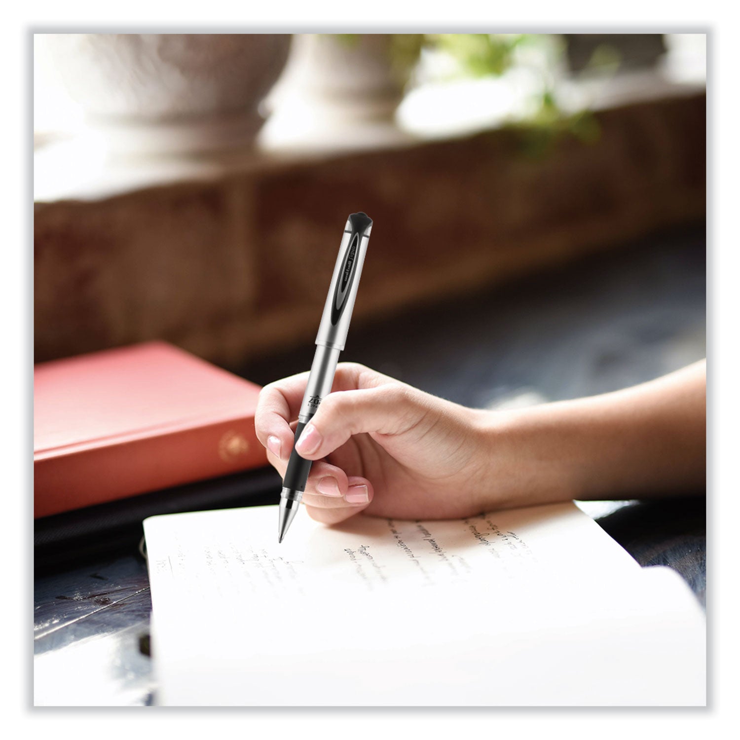 uni-ball 207 Impact Gel Stick Pen Refills, Bold 1 mm Conical Tip, Black Ink, 2/Pack (65808)