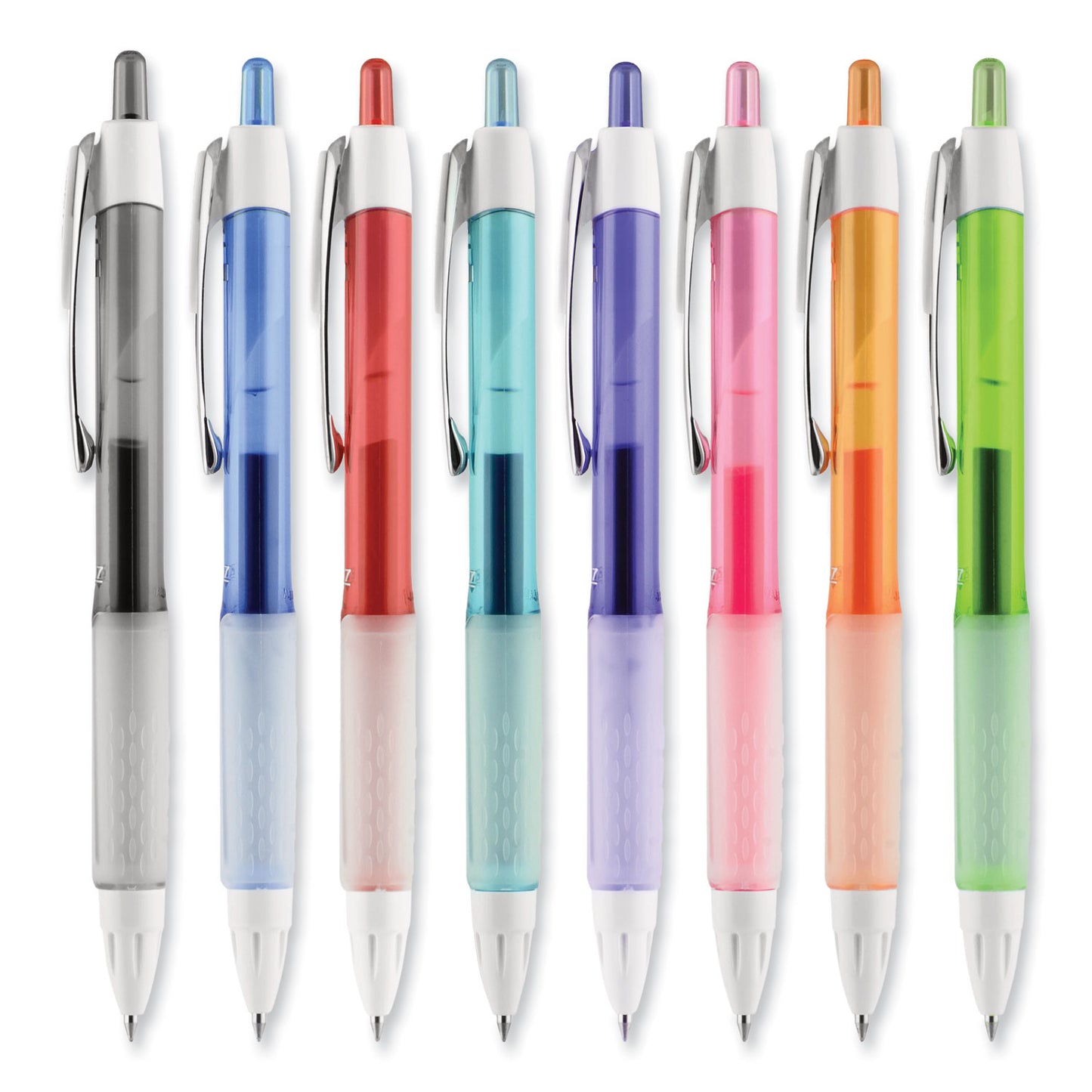 uni-ball Signo 207 Gel Pen, Retractable, Medium 0.7 mm, Assorted Ink and Barrel Colors, 8/Pack (1739929)