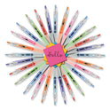 uni-ball Signo 207 Gel Pen, Retractable, Medium 0.7 mm, Assorted Ink and Barrel Colors, 8/Pack (1739929)