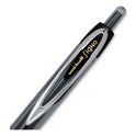 uni-ball 207 Signo Gel Ultra Micro Gel Pen, Retractable, Extra-Fine 0.38 mm, Black Ink, Clear/Black Barrel (1790922)