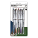 uni-ball VISION ELITE BLX Series Hybrid Gel Pen, Stick, Bold 0.8 mm, Assorted Ink and Barrel Colors, 5/Pack (1832404)