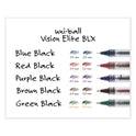 uni-ball VISION ELITE BLX Series Hybrid Gel Pen, Stick, Bold 0.8 mm, Assorted Ink and Barrel Colors, 5/Pack (1832404)