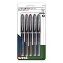 uni-ball VISION ELITE BLX Series Hybrid Gel Pen, Stick, Fine 0.5 mm, Assorted Ink and Barrel Colors, 5/Pack (1832410)