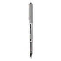 uni-ball VISION Roller Ball Pen, Stick, Fine 0.7 mm, Black Ink, Silver/Black/Clear Barrel, 36/Pack (1921066)